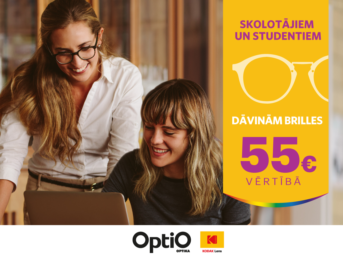Dāvinām brilles skolotājiem un studentiem 55 eiro vērtībā